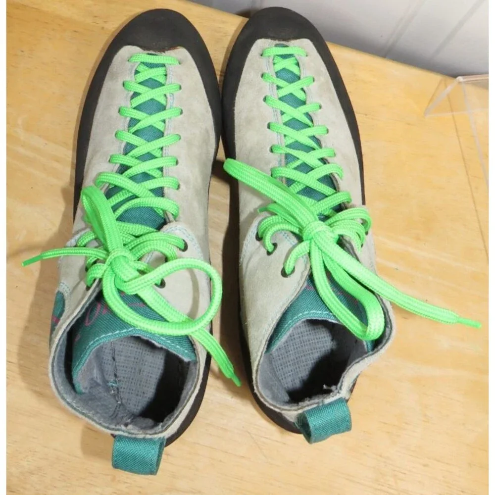 Vintage Retro Five Ten Vertical High Top Lace Up Rock Climbing Shoes Men Size 9